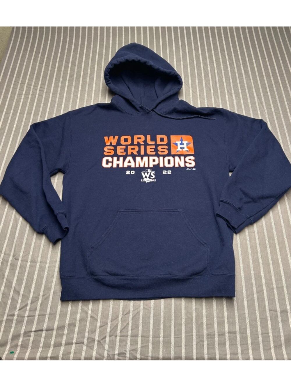Houston Astros Hoodie Mens Medium Fanatics 2022 World Series Champions Pullover